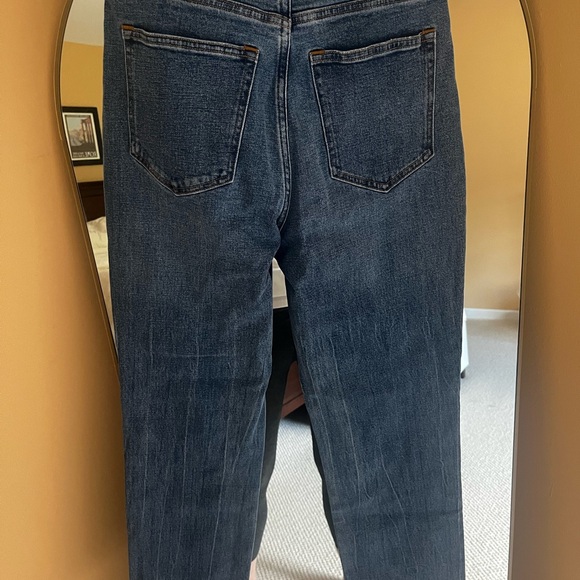 Abercrombie & Fitch Women’s Blue Ankle Straight Ultra High Rise Jeans - Picture 3 of 3